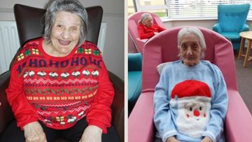 Christmas jumper day spreads festive cheer at Leeds care home